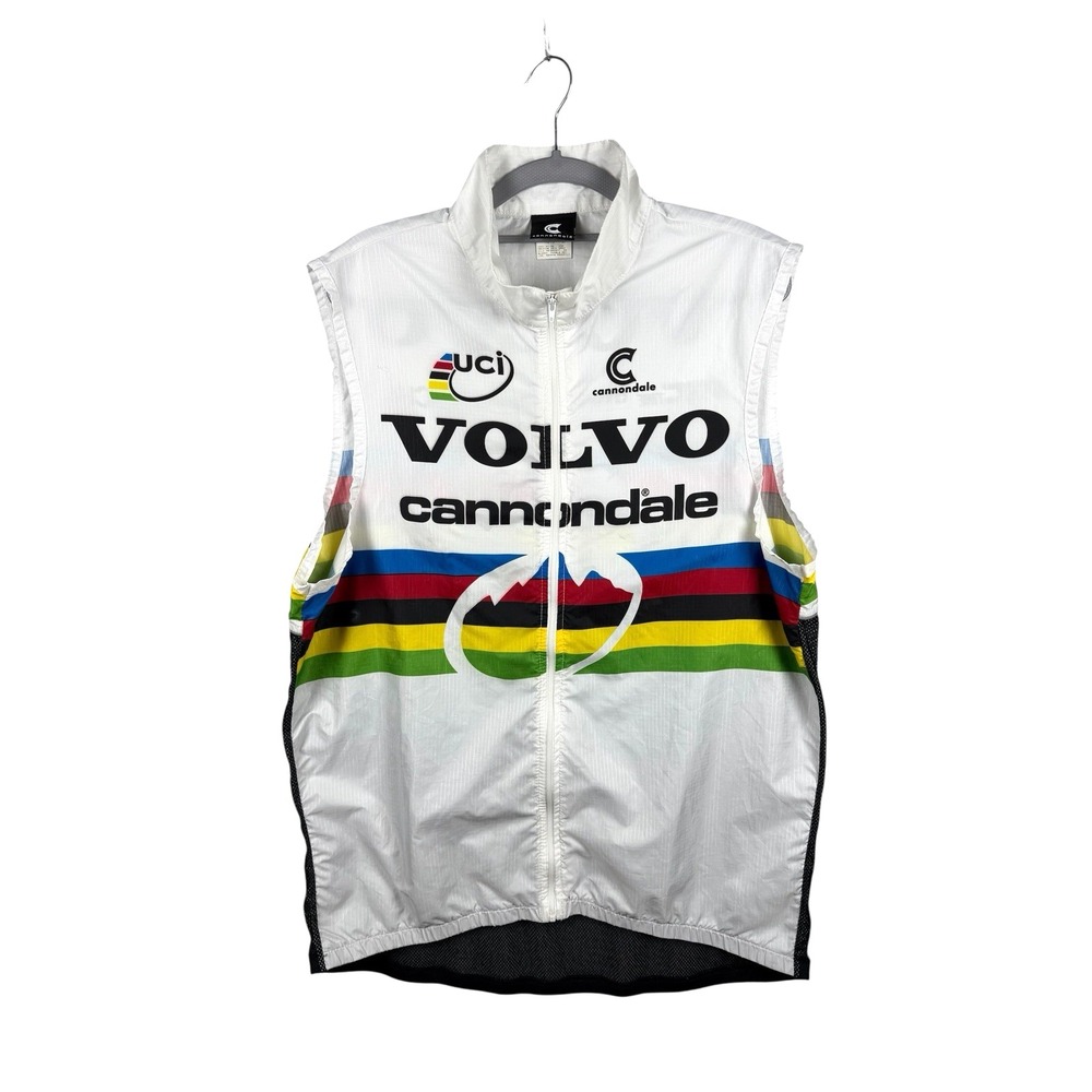 Cannondale Volvo Factory Racing World Champion Rainbow Sleeveless Jersey Sz XL